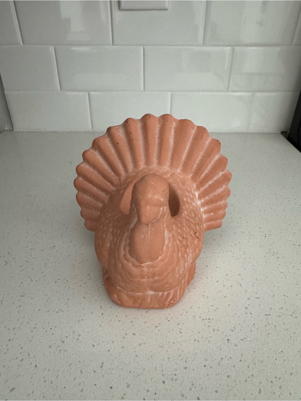 Vintage Pier 1 Terracotta Turkey Candle Holder 4.5x5” Fall Home Decor Pier One